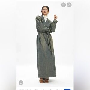 Cult favorite AFRM denim trench coat.